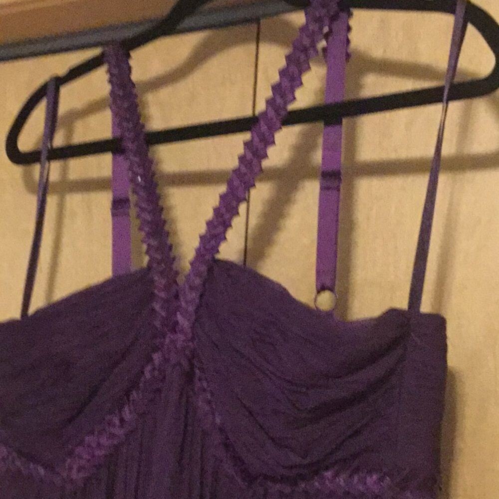 - BCBGmaxazria two tone chiffon pleated grap… - Picture 9 of 14